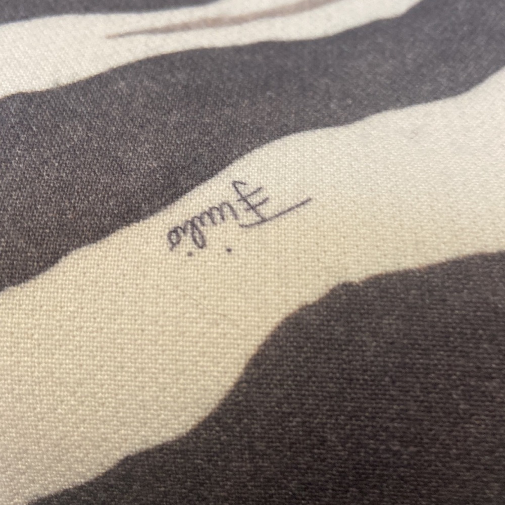 Emilio Pucci Black and Cream Zebra-Print Midi Dress - Picture 5 of 9